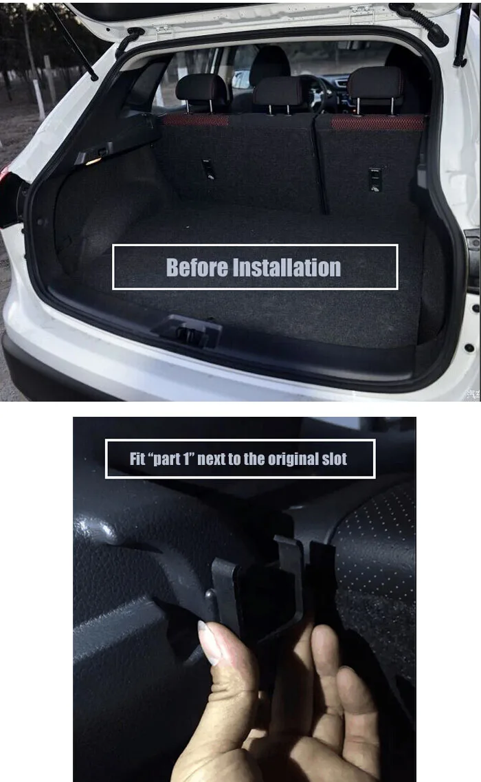Nissan Qashqai J11 2014-2019 Parcel Shelf Boot Load Cover